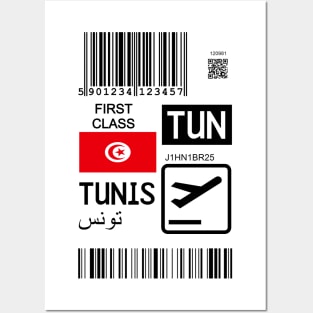 Tunis Tunisia travel ticket Posters and Art